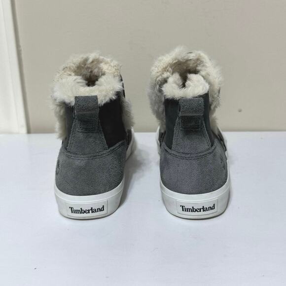 Timberland Women’s Skyla Bay Leather Suede Dark Gray Pull On Boot Size 6.5 - Picture 5 of 12